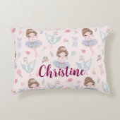 Aangepaste naam My Sweet Ballerina Accent Kussen (Voorkant)