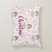 Aangepaste naam My Sweet Ballerina Accent Kussen (Voorkant(Verticaal))