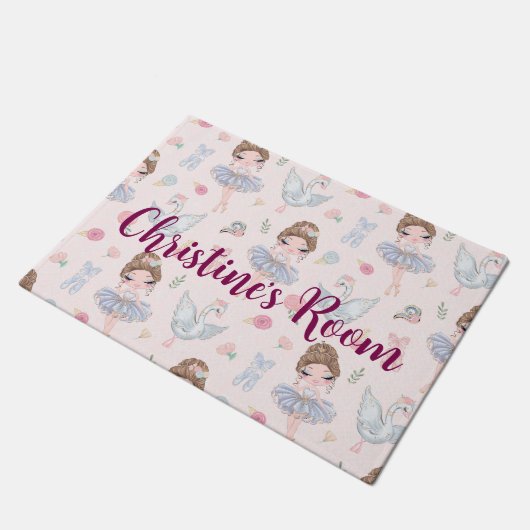 Aangepaste naam My Sweet Ballerina Deurmat (Schuin)