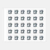 Aangepaste Naam Naaimachine Ontwerp Stof Kleding Labels (Vel)