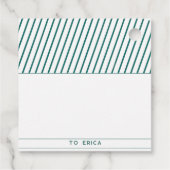 Aangepaste naam naar & van | Candy Cane Christmas Bedankjes Labels (Achterkant)