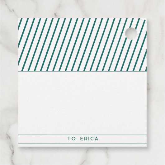 Aangepaste naam naar & van | Candy Cane Christmas Bedankjes Labels (Achterkant)