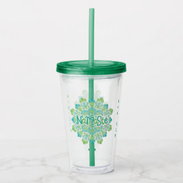 Aangepaste naam Namasté tumbler Acryl Drinkbeker