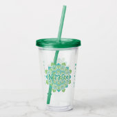 Aangepaste naam Namasté tumbler Acryl Drinkbeker (Achterkant)