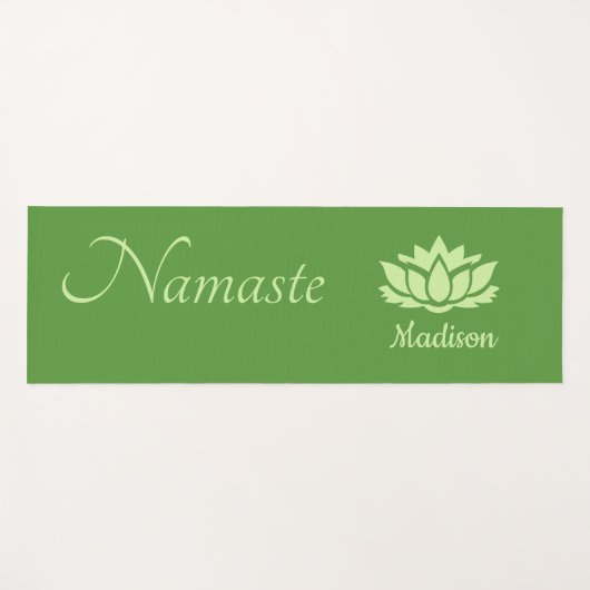 Aangepaste naam "Namaste" yogamat (Voorkant (horizontaal))