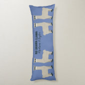 Aangepaste naam/namen voor Cool Llamas en kussen v (Achterkant (Verticaal))