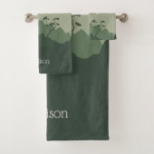 Aangepaste naam Natuur Illustratie Bad Handdoek (Insitu)