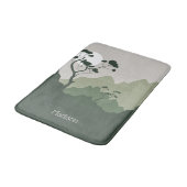 Aangepaste naam Natuur Illustratie Badmat (Gekanteld)