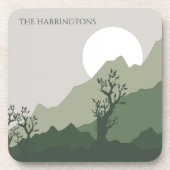 Aangepaste naam Natuur Illustratie Bier Onderzetter (Voorkant)