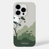 Aangepaste naam Natuur Illustratie Case-Mate iPhone Case (Achterkant)