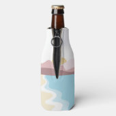 Aangepaste naam Natuur Illustratie Flesjeskoeler (Fles Achterkant)