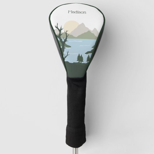 Aangepaste naam Natuur Illustratie Golfheadcover (Voorkant)
