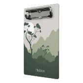 Aangepaste naam Natuur Illustratie Mini Klembord (Angled2)