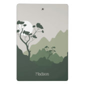 Aangepaste naam Natuur Illustratie Mini Klembord (Achterkant)