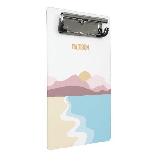 Aangepaste naam Natuur Illustratie Mini Klembord (Schuin)