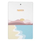 Aangepaste naam Natuur Illustratie Mini Klembord (Achterkant)