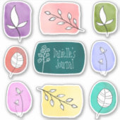 Aangepaste naam Natuur Journal-stickers Sticker (Voorkant)