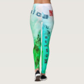 Aangepaste naam Natuur Leggings (Achterkant)