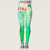 Aangepaste naam Natuur Leggings (Voorkant)