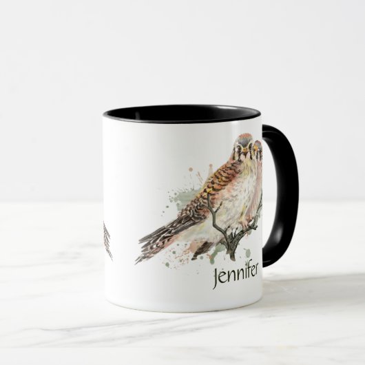 Aangepaste naam Natuur vogelsoort Mok (Voorkant rechts)