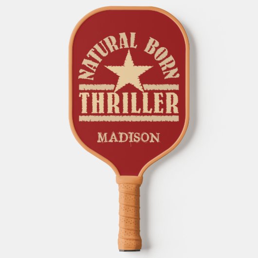 Aangepaste naam natuurlijke Born Thriller Pickleball Paddle (Voorkant)