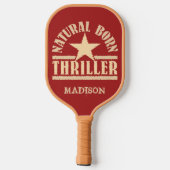 Aangepaste naam natuurlijke Born Thriller Pickleball Paddle (Achterkant)