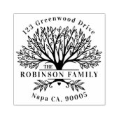 Aangepaste naam Natuurlijke Familie Bouw Adres Rubberstempel (Afrduk)