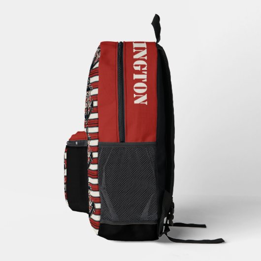 Aangepaste naam Nautical Anchor Bedrukte Rugzak (Rechts)