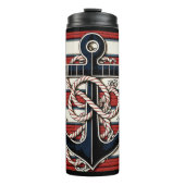 Aangepaste naam Nautical Anchor Thermosbeker (Voorkant)