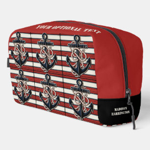 Aangepaste naam Nautical Anchor Toilettasje