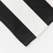 Aangepaste naam Nautical Black en White Anchor Fleece Deken (Hoek)
