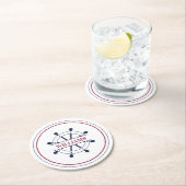 Aangepaste naam Nautical Ronde Kartonnen Onderzetter (Insitu)