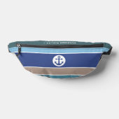 Aangepaste naam Nautical Stripes Heuptasje (Liggend)