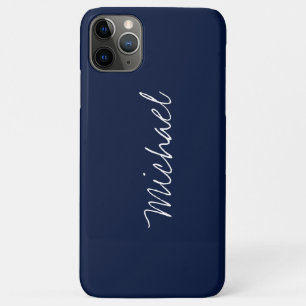 Aangepaste naam Navy Blue Case-Mate iPhone Case