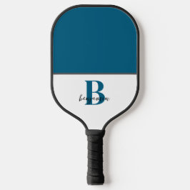 Aangepaste naam Navy Blue Monogram Pickleball Padd Paddle