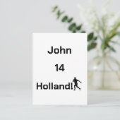 Aangepaste naam Nederlandse atletiekherinnering Briefkaart (Staand voorkant)