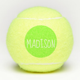 Aangepaste naam Neon Green Super Cute Tennisballen