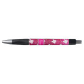 Aangepaste naam neon hot-roze glitter penseeltttan pen (Voorkant)