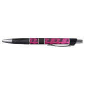 Aangepaste naam neon hot-roze glitterolifanten pen (Bodem)
