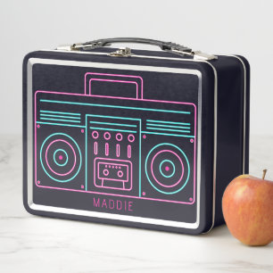 Aangepaste naam Neon Retro Cassette Player