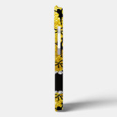 Aangepaste naam neon yellow glitter cheerlead Case-Mate iPhone case (Achterkant / Links)