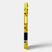 Aangepaste naam neon yellow glitter cheerlead Case-Mate iPhone case (Achterkant / Rechts)