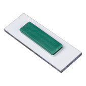Aangepaste naam: neonblauw glitterblad naambadge (Achterkant)