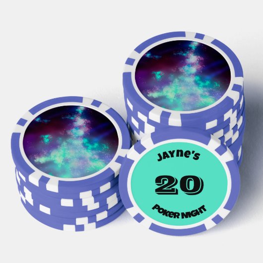 Aangepaste naam Neonlichten  Poker Chips (Opstapeling)