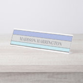 Aangepaste Naam Nep Glitter Bling Bureau Naambordje (Voorkant)