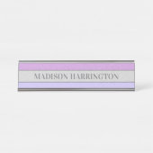 Aangepaste Naam Nep Glitter Bling Bureau Naambordje (Voorkant)