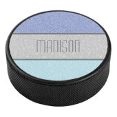 Aangepaste Naam Nep Glitter Bling Hockey Puck (3/4)