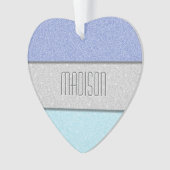 Aangepaste Naam Nep Glitter Bling Ornament (voorkant)