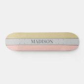 Aangepaste Naam Nep Glitter Bling Persoonlijk Skateboard (Horizontaal)