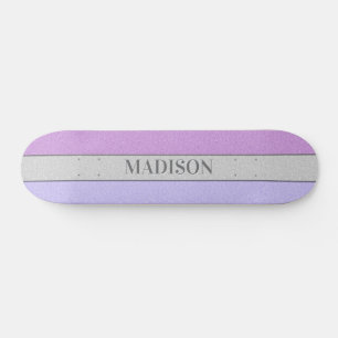 Aangepaste Naam Nep Glitter Bling Persoonlijk Skateboard
